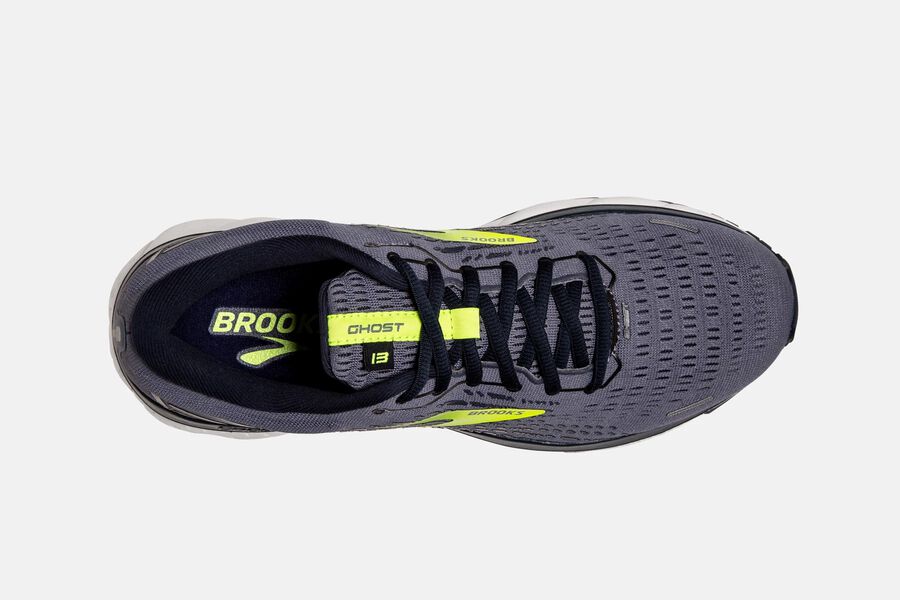 Brooks Ghost 13 Road Loopschoenen Heren - Grijs/Groen - 357891WLB